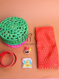 Palm leaf box hamper