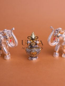 1gram silver Elephants with Kalash