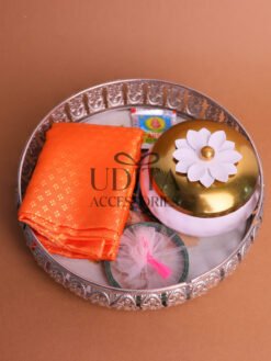 German Silver Peacock tray Hamper