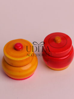 Etikoppaka Wooden Haldi Kumkum Container