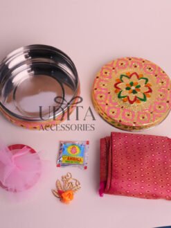 Pink Meenakari box combo 4 INCHES