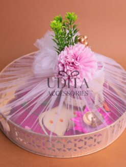 Pichwai tray hamper 10 inches