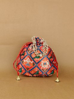 Potli bag with Patola Design