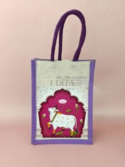 Raw silk jewellery box hamper 4 inches