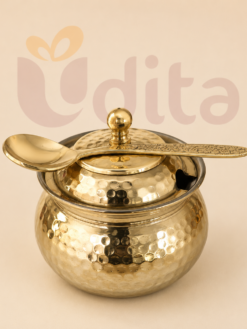 brass gift hamper container