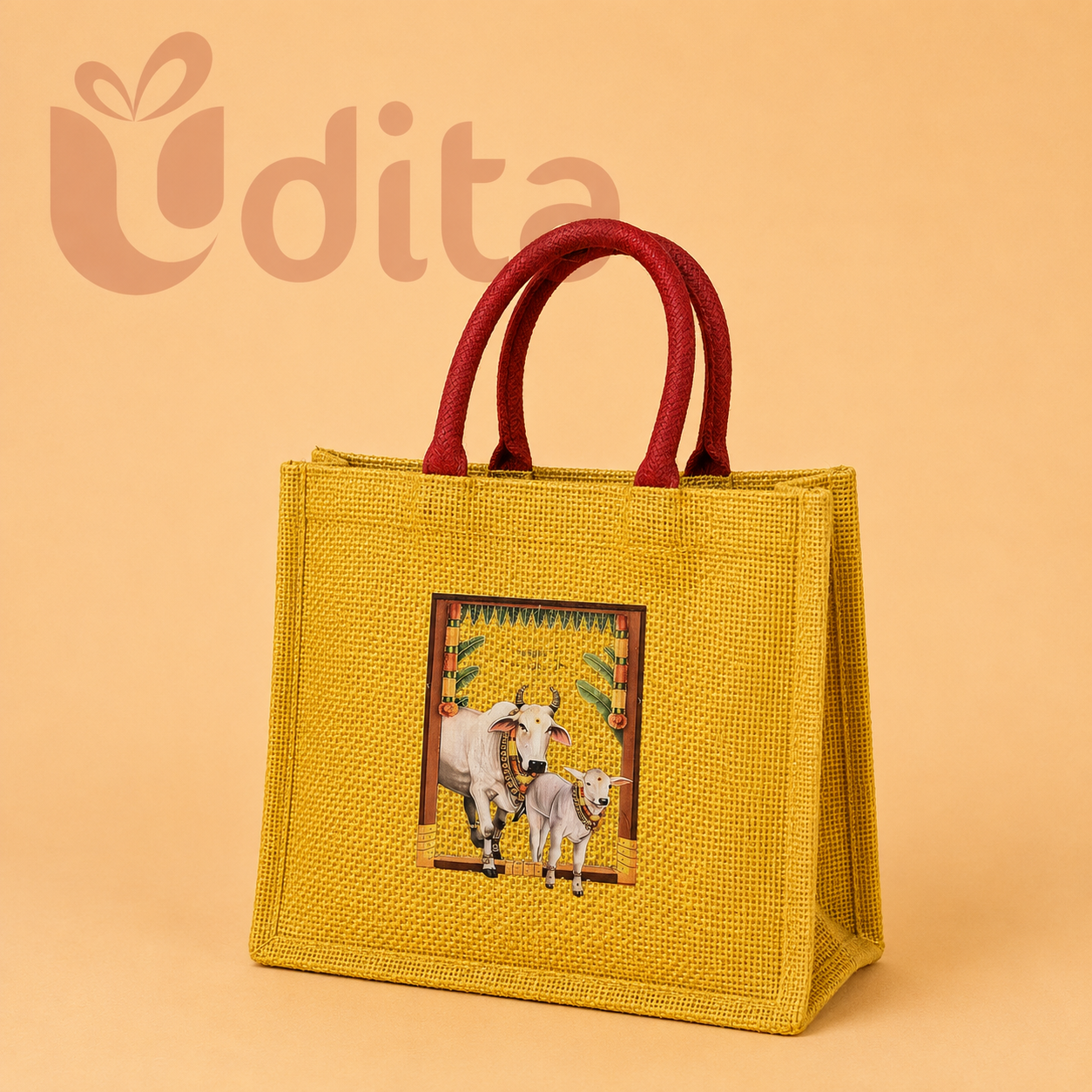 pichawi design jute bag wedding return gift jute bag