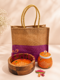 Wooden Kolam Tray Return Gift Hamper