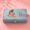 Customized Baby Shower Return Gift Hamper with Personalized Jewellery Box, Mirror Work Bangles, Saree Pin