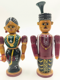 Handcrafted 7-inch Bride and Bridegroom