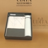 Premium corporate gift set with marble notebook, insulated vacuum flask, executive pen and luxury gift box customized with company logo