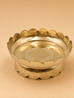 Brass Kolam Lotus Stand