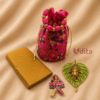 Beaded Potli with Leaf Ganesha Return Gift Set for Varalakshmi Vratham
