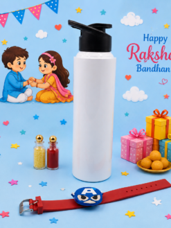 Superhero Rakhi Water Bottle Gift Hamper