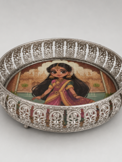 Half Saree Ceremony Return Gifts tray 6 inch girl