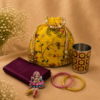Designer Potli with Meenakari Glass Return Gifts Set for Varalakshmi Vratham Return Gifts