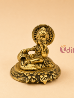 Premium handcrafted Brass Bal Krishna Idol (Laddoo Gopal) with butter pot, ideal for home temple décor, Janmashtami, pooja, housewarming gifts, and wedding return gifts.
