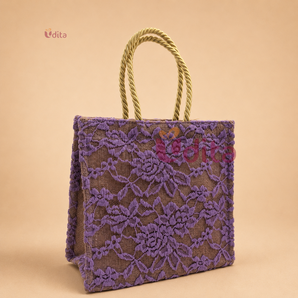 Reusable Jute Hamper Bag