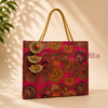 12x10 inch Banaras wedding bag in assorted colors for return gifts