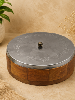 9 Inch Wooden Chapati Box