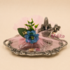 German silver housewarming hamper with Venkateswara idol and decorative tray