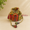 multi color designer potli bag assorted colors for return gifts
